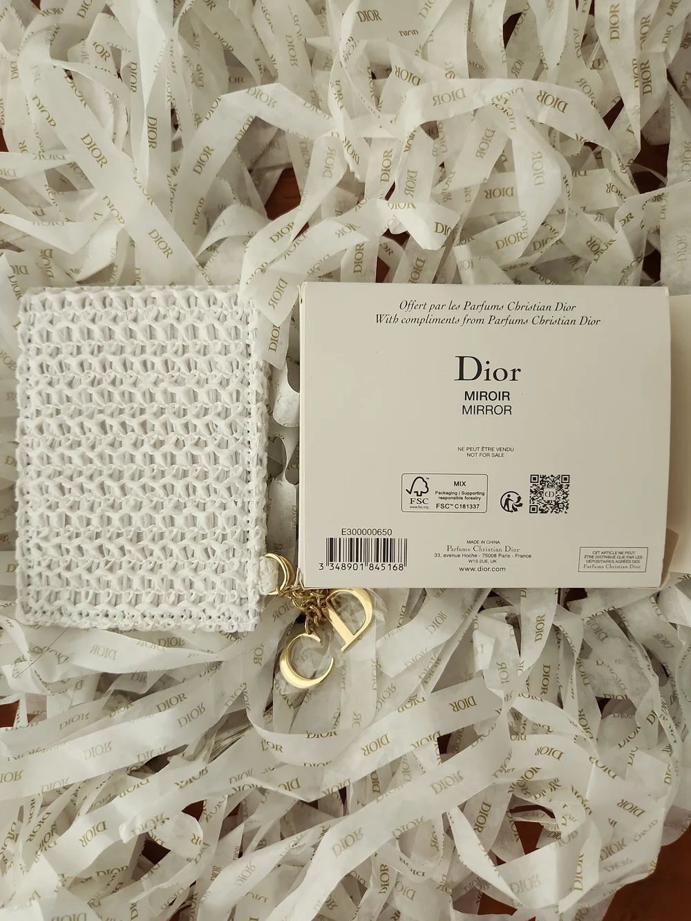 LIMITED EDITION Dior Raffia Makeup Mirror